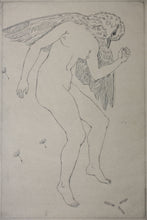 Load image into Gallery viewer, Ornulf Bast. The Bird Woman. Drypoint. 1947.