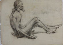 Load image into Gallery viewer, Roy Charles Gamble. Three male figure studies. Chalk drawings. Early XX C.