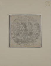 Load image into Gallery viewer, Etienne Allegrain. Italianate Landscape with Buildings. Ink and wash drawing. XVII C.
