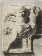 Load image into Gallery viewer, Verna Lewis(?). Study of a relief showing Putto. Graphite drawing. Late XIX/early XX C.