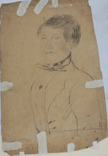 Load image into Gallery viewer, Female head. Classic drawing. Graphite drawing. XIX C.