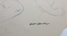 Load image into Gallery viewer, Study of male nude. Graphite drawing. XX C.