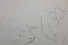 Load image into Gallery viewer, Study of male nude. Graphite drawing. XX C.