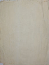 Load image into Gallery viewer, S. Hart. Work cart placed on its end and leaned against a wall for the winter. Ink and brush drawing. 1974.