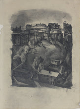 Load image into Gallery viewer, Charles Locke. Cityscape. Graphite drawing. 1920s.
