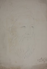 Load image into Gallery viewer, Ernst Kurtz or Kirtz(?). Studies of a character heads. Three graphite drawings on three sheets. XIX C.