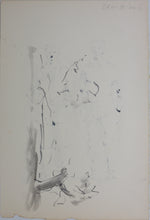 Load image into Gallery viewer, Charles Locke. Two standing men. Ink, pen, and brush drawing. 1957