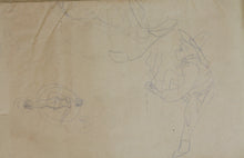 Load image into Gallery viewer, Jack Bennett. Female portrait, Bar scene, Cowboy, Bull, Party Pooper etc. Three sheets of graphite drawings. XX C.