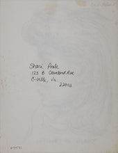 Load image into Gallery viewer, John Middleton Freeman. Portrait of Shari. Crayon drawing. Late XX C.