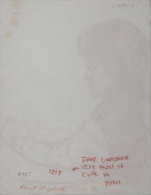 Load image into Gallery viewer, John Middleton Freeman. Portrait of Darcy. Sanguine drawing. 1985.