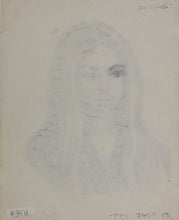 Load image into Gallery viewer, John Middleton Freeman. Portrait of Judy Price. Ink drawing. 1971.