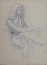 Load image into Gallery viewer, John Middleton Freeman. Portrait of Susan Etherington. Ink drawing. 1975.