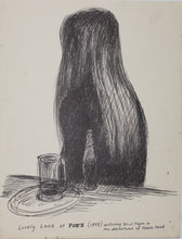 Load image into Gallery viewer, John Middleton Freeman. Portrait of Lana. Ink drawing. 1975.