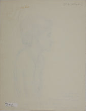 Load image into Gallery viewer, John Middleton Freeman. Portrait of Dereth. Ink drawing. 1980.