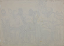 Load image into Gallery viewer, John Middleton Freeman. Veterans of four wars. Ink drawing. 1970.