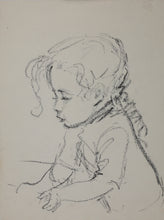 Load image into Gallery viewer, John Middleton Freeman. Portrait of a Little Girl. Graphite drawing. Late XX C.
