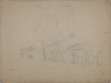 Load image into Gallery viewer, John Middleton Freeman. Urban landscape. Woman resting on couch. Two graphite drawings. 1935-1936.