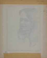 Load image into Gallery viewer, John Middleton Freeman. Female portrait. At the Virginian. Ink drawing. 1970.