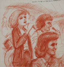 Load image into Gallery viewer, John Middleton Freeman. Portrait of Musicians. Sanguine drawing. Late XX C.