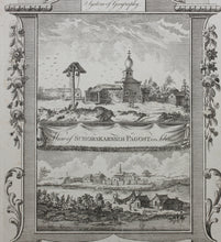 Load image into Gallery viewer, Charles Theodore Middleton. A view of Schorskarskoi-Pagost in Siberia/A view of Trojesski on the Siberian River Oby. Engraving. 1777.
