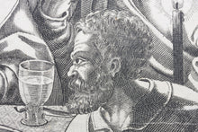 Load image into Gallery viewer, Matthäus Merian I. The Last Supper. Engraving. XVII C.