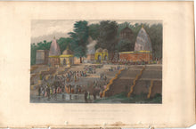 Load image into Gallery viewer, R. M Grindlay, after and The portrait painter to the King of Delhi, after. Indian Women: Ritual Sacrifice and Royal Portrait. "Ladies' Repository", two Illustrations. Color steel engravings by Robert Hinshelwood. F. E. Jones. 1869.