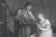 Load image into Gallery viewer, Angelica Kauffman, after. Shakespeare. Troilus and Cressida. Act V. Sc. II. Engraved by Luigi Schiavonetti. 1792.