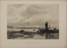 Load image into Gallery viewer, David Law. Fishing boats off Whitby. Etching. 1881.