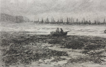 Load image into Gallery viewer, David Law. Fishing boats off Whitby. Etching. 1881.