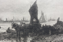 Load image into Gallery viewer, David Law. Fishing boats off Whitby. Etching. 1881.
