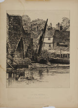 Load image into Gallery viewer, Richard Samuel Chattock JP RBSA. On the Medway. Etching. 1884.