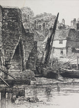 Load image into Gallery viewer, Richard Samuel Chattock JP RBSA. On the Medway. Etching. 1884.