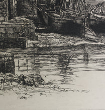 Load image into Gallery viewer, Richard Samuel Chattock JP RBSA. On the Medway. Etching. 1884.