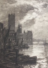 Load image into Gallery viewer, David Law. Westminster. Etching. 1884.