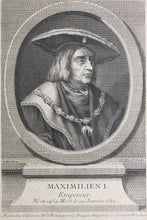 Load image into Gallery viewer, Monogrammist LM, after. Portrait of Maximilien I, Empereur. Engraving by René Gaillard. 1755 -1777.