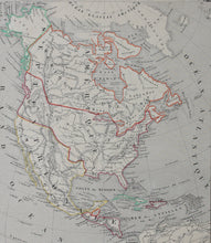 Load image into Gallery viewer, Victor Levasseur. Map of Amérique Septentrionale. 1850 - 1900.