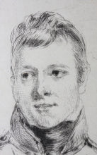 Load image into Gallery viewer, Andrew Geddes. Portrait of Barrington Pope Blachford. Drypoint. 1815.