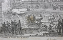 Load image into Gallery viewer, Claude Lorrain, after. Ulisse. Etching by Dominique Barrière. 1664.