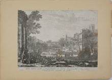 Load image into Gallery viewer, Claude Lorrain. Le Campo Vaccino (The Roman Forum). Etching. 1636.