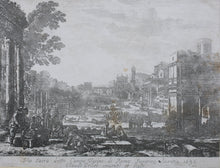 Load image into Gallery viewer, Claude Lorrain. Le Campo Vaccino (The Roman Forum). Etching. 1636.