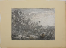 Load image into Gallery viewer, Claude Lorrain. The Tempest. Etching. 1630.