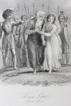 Load image into Gallery viewer, Thomas Stothard, after. Shakespeare. King Lear. Act 5. Sc.4. Engraving and etching by Augustus Fox. 1826.