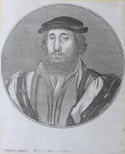 Load image into Gallery viewer, Hans Holbein the Younger, after. Bearded Man. Mr. Morrett. Etchings by Wenceslaus Hollar. 1647.