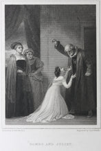 Load image into Gallery viewer, Robert Smirke, after. Shakespeare. Romeo and Juliet. Engraving by Charles Heath. 1825.