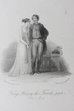 Load image into Gallery viewer, Robert Smirke, after. Shakespeare. King Henry the Fourth, part 1. Act 2. Sc.3. Engraving by Charles Heath. 1829.