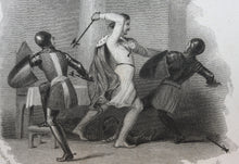 Load image into Gallery viewer, Abraham Cooper, after. Shakespeare. King Richard the Second. Act 5. Sc.5. Engraving and etching by James Mitchell. 1826.