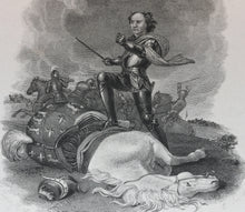 Load image into Gallery viewer, Abraham Cooper, after. Shakespeare. King Richard Third. Act 5. Sc.4. Engraving by William Smith. 1826.