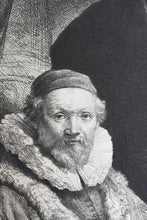 Load image into Gallery viewer, Rembrandt van Rijn, after. Jan Uytenbogaert, Preacher of the Remonstrants. Photogravure by Charles Amand-Durand. 1880.