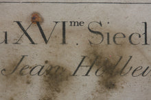 Load image into Gallery viewer, Hans Holbein the Younger, after. Demoiselle de condition du XVIème Siècle. Engraving by Johann Rudolf Schellenberg. Basel, 1798.