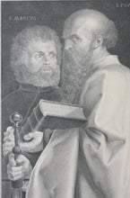 Load image into Gallery viewer, Albrecht Dürer, after. Mark the Evangelist and Paul the Apostle. Engraving by Albert Christoph Reindel. Before 1853.